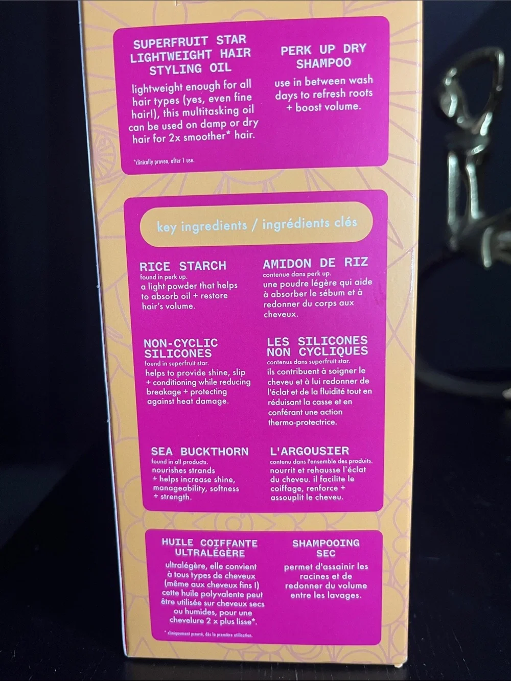 amika styling duo — Perk Up Dry Shampoo & Star Fruit Styling Oil